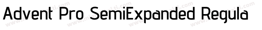 Advent Pro SemiExpanded Regula字体转换